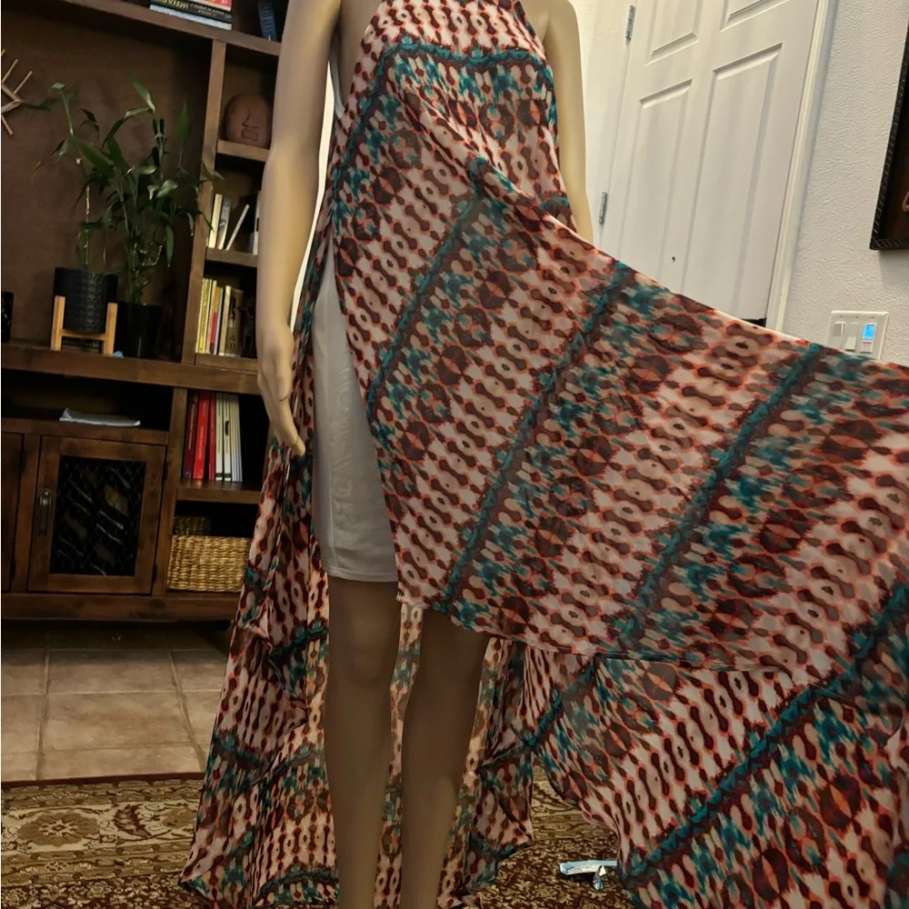 Colorful Patterned Maxi Dress - Picture 2 of 3